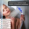 Refresh Ionic Shower Head High Pressure Filter Water Softener Hose & Bracket Set