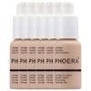 Glamza Phoera Foundation Full Coverage Makeup Set - 24hr Long Lasting Oil Control - Soft Smooth Matte Flawless Concealer Cream - Inc x6 30ml Foundation & Silicone Blender Sponge (102 Nude)