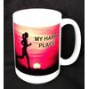 Unique MY HAPPY PLACE-Female Runner 15 oz Mug
