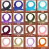 BARSDAR Mesh Extensions, One-Touch Clip Type, Easy Installation, Colorful, Long, Straight, Heat Resistant (Coffee Brown)