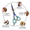 ZAMAHA UK Left Handed Hairdressing Scissors Professional Hair Cutting Scissors Kit/Thinning Shears/Barber Scissor/Hair Scissors -6.5'' Texturing Scissor,Thinning Scissors for Men Women