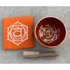 DharmaObjects Tibetan Sacral Chakra Premium Palm Size Singing Bowl Gift Box Set