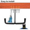 4 Set Overhead Garage Storage Rack, Heavy Duty Overhead Storage Double Hook, Cei