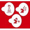 Designer Stencils Easter Bunnies Cake Stencils, Beige/semi-transparent