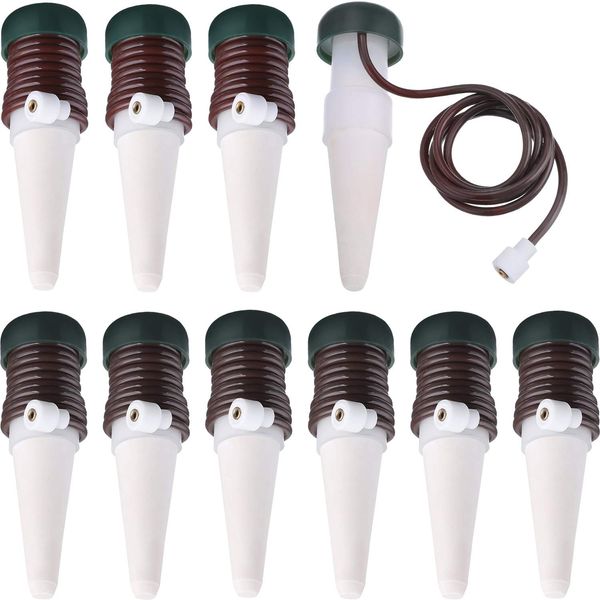 Watering Stakes Automatic Watering System, 10 Pack Plant Self Drip Irrigation Slow Release for Indoor or Outdoor Houseplants