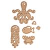 Spellbinders D-Lites Sea Animals Die, Brown