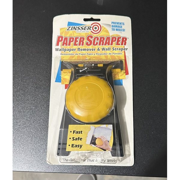 Zinsser Paper Scraper 4 1/2" blade Wallpaper Removal Tool Brand New Still Sealed