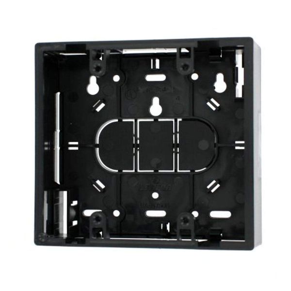 Leviton Surface Mount Backbox, Dual Gang, 1.89", 42777-2EA, Black