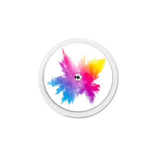 MySweetStitch Freestyle Libre 1 & 2 Sensor Sticker Set of 4 Holi Festival with Ventilation Hole, Made in Germany