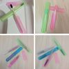 4pcs Plastic Toothbrush Case Travel Cover Holder Storage (Pink, Blue, Green and White)