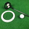 MAZEL Golf Rubber Putting Ring/Cups, Automatic Returnable Golf Training Hole Cups, All-Direction Putting Practice Indoor & Outdoor (Cup Ball)