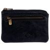 Oakridge Leather Men's RFID Coin Purse with Key Ring