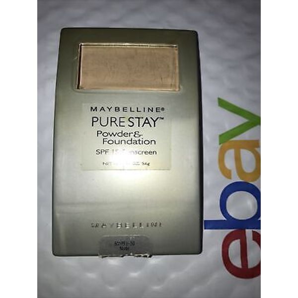 MAYBELLINE Pure Stay Powder Foundation 30 NUDE SPF15 unsealed NWOB flaw READ