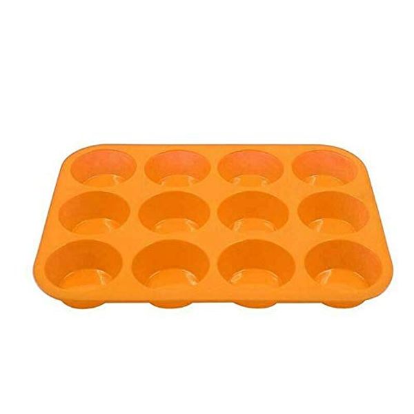 HoitoDeals Random Colour Silicone Muffin Baking Tray For Pudding Cupcake For Dessert