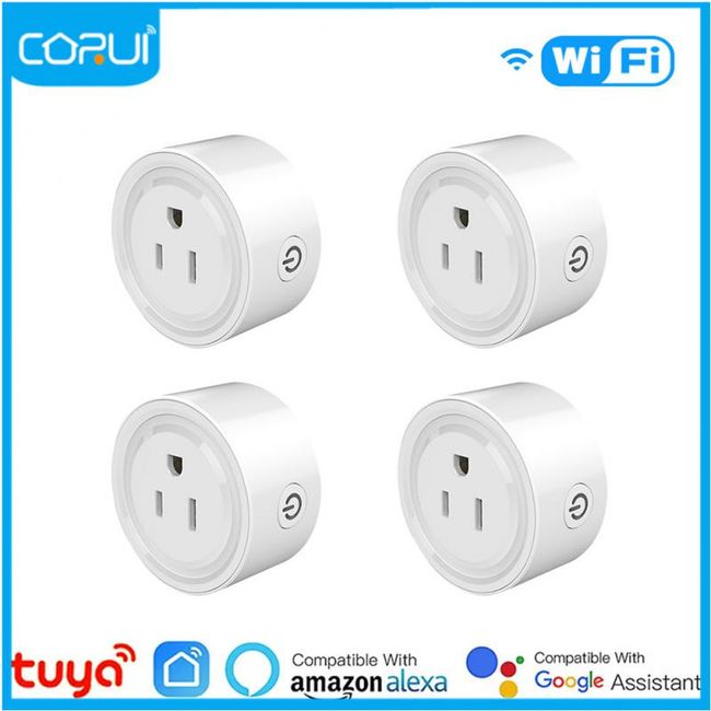 US Standard WiFi Smart Plug Outlet Tuya Remote Control Home