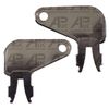 2x Ignition Switch Key Replacement for Cat Caterpillar Equipment Battery Disconnect Plant