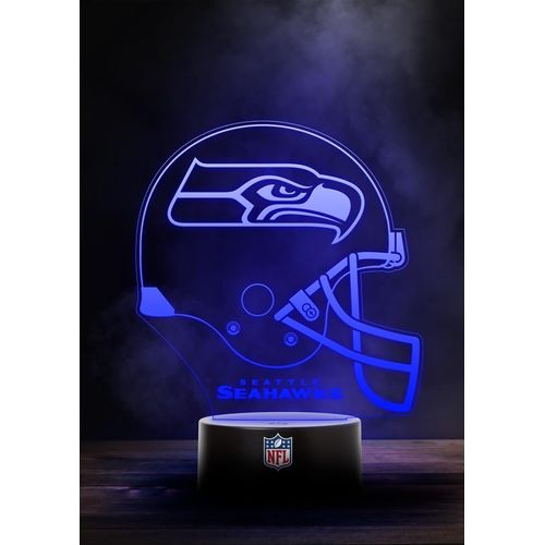 Seattle Seahawks NFL LED Lamp Light Logo Helmet Changing Mode with 6 Different Colours