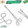 Sponge Forceps 7" Straight Smooth Body Piercing Kit Hemostat Clamp German Grade