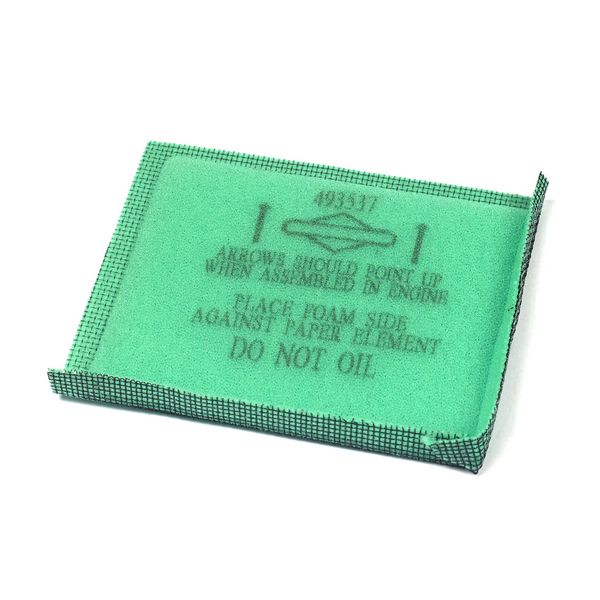 Briggs & Stratton OEM 493537S  Filter-A/C Foam  110402-0109-E1 110402-0161-E1