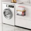 Trash Bag Holder/Dispenser,Garbage Bag Dispenser with Bamboo Top for Laundry ...