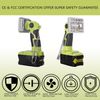 LED Work Light Flashlight Electric Torch Spotlight Lamp For RYOBI 1000LM Outdoor