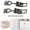 2PCS Adjustable Toggle Clamp, 96mm Quick Release Toggle Clamp, Stainless Steel Hasp Clasp for Box Drawer Cabinet, Lockable