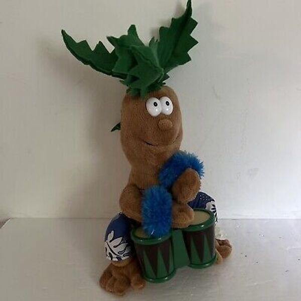 Cuddle Barn Singing Animated PALM TREE PETEY Plush Light-Up Bongo Drum EXC