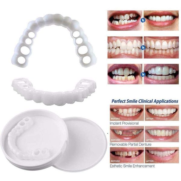 5 Sets Dentures, Instant Dentures, False Teeth, Upper and Lower Denture Veneers, Fast and Perfect Smile Dentures