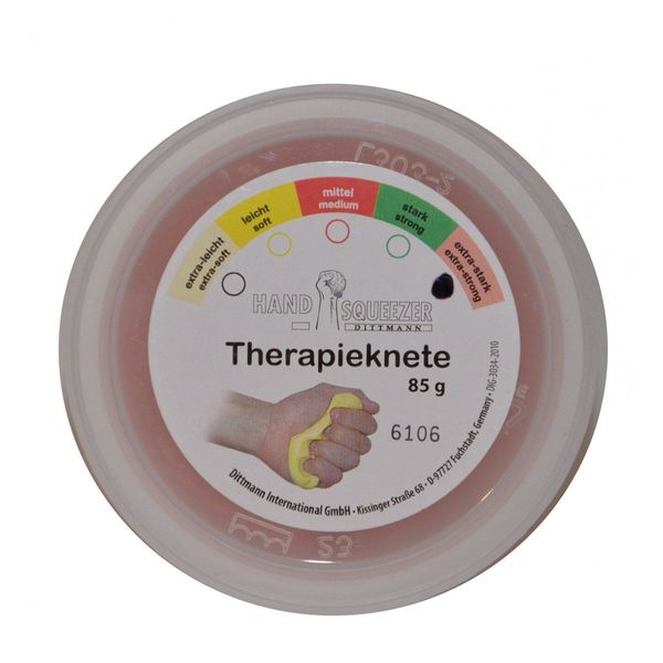 Dittmann Therapieknete Extra-Stark Coral Hand Squeezer