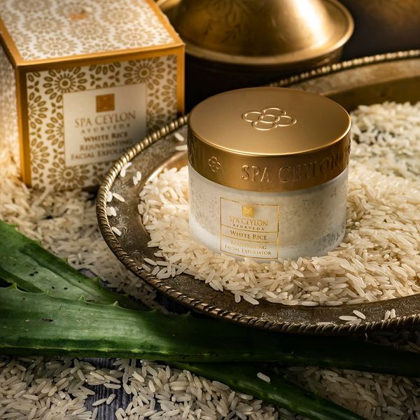 SPA CEYLON White Rice Rejuvenating Facial Exfoliator | Gentle Daily Face Polish for Normal to Dry & Sensitive Skin