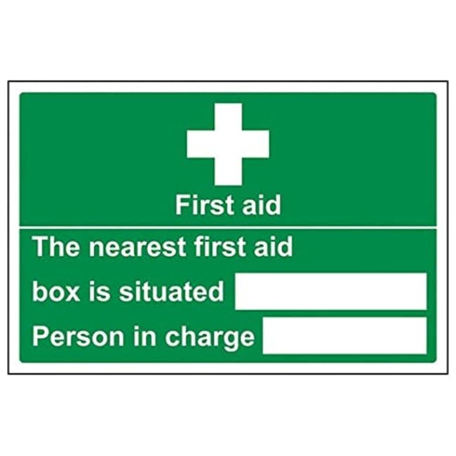 First Aid General - First Aid Box Situated - 200 X 150mm