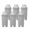 Brita Pitcher Compatible Alkaline Water Filter 6 PACK Upgrade Fits Brita Classic