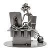 STEEMO Schraubenmännchen Büro Workaholic Geschenk Stiftehalter 16x12x16 cm