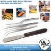 4 Cake Icing Spatula Decorating Tools Food Presentation/Plating Tweezers Kitchen