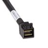 10Gtek Mini SAS 6G Internal HD SFF-8643 to 4X SATA 7pin Hard Disk Data Server Raid Cable, 0.5 Meter