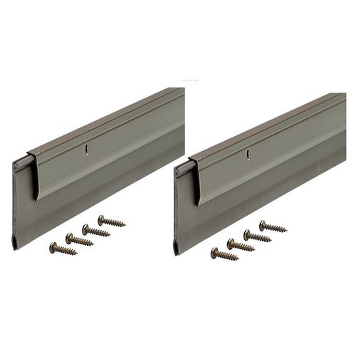 2~ M-D Building Bronze Aluminum Sweep For Garage Doors Hardware Included 36" 1pk