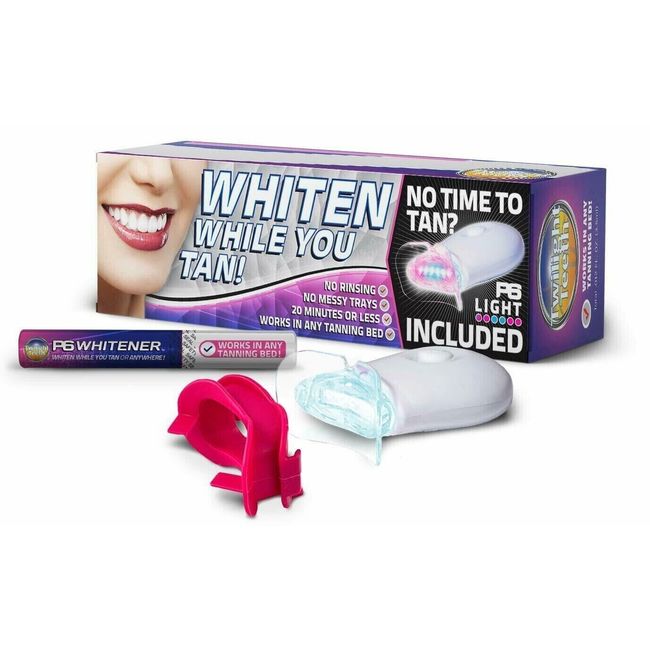 Twilight Teeth UV Whitener Kit Works In The Tanning Salon And At Home