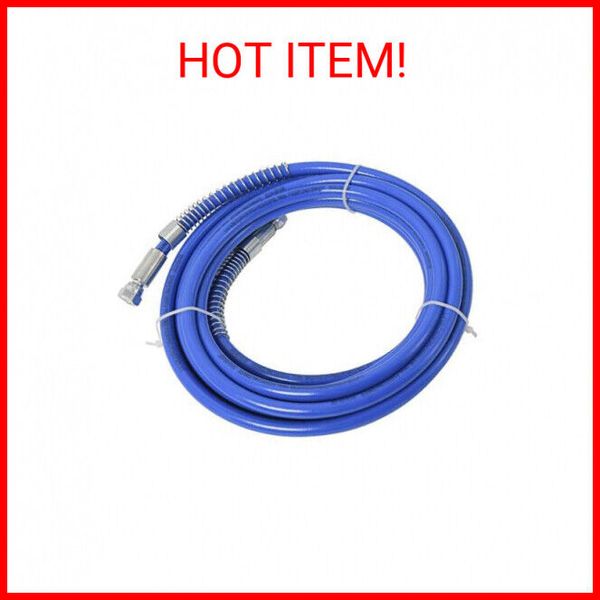 25ft x 1/4" Airless Paint Spray Hose Blue Color 7.5m Light Flexible Fiber Tube (