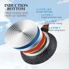 12 Piece Induction Pots & Pans Set Granite Cooking Set Kitchen Nonstick Cookware