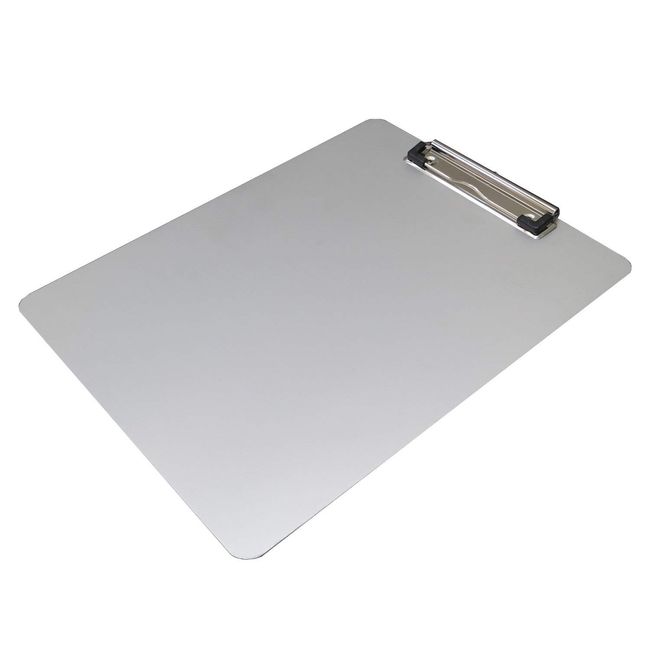 IS ISCB-02 Clipboard, A4 Size, Silver, Aluminum