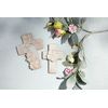 Mud Pie Sm Ceramic Flower Cross; 5 1/2" X 3 3/4"