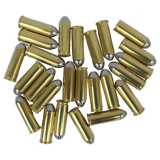 25 Dummy Rounds - Denix Solid Metal Display Pieces