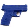 Blue Training Prop for S&W SHIELD w/Extended Grip Mag - Solid Resin - Not a Gun