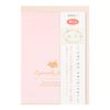 Midori B6 33271006 Colored Shikishi Bifold with Envelope Wreath Pattern