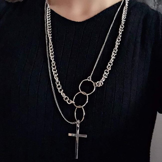 Yertter Dainty Emo Layering Chain Choker Necklace