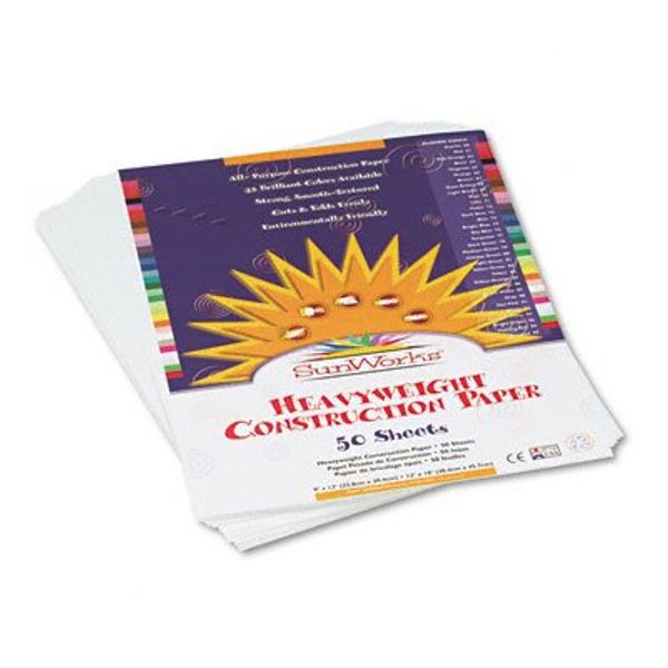 9" x 12" Construction Paper - White (50 sheets)