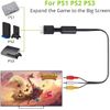 PS2 PS1 PS3 to AV Cable 6ft AV Cable PS2 Console Composite 3 RCA Compatible for PlayStation 1 2 3 Replace AV Cable - Black