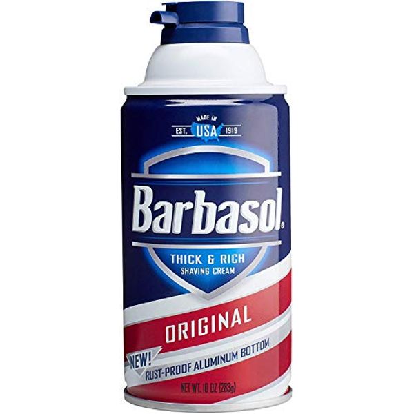 Barbasol Thick & Rich Shaving Cream, Original 10 oz (Value Pack of 3)