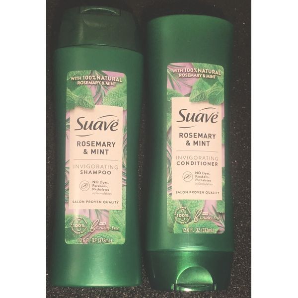 Suave Invigorating Shampoo & Conditioner Set Rosemary Mint 12.6 Fl Oz Each