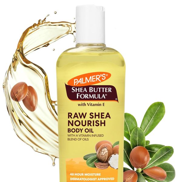 Shea Formula Raw Shea Body Oil with Vitamin E Deep Body Moisturizer to Soothe...